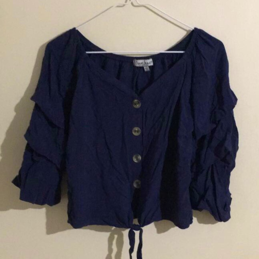 navy blue blouse